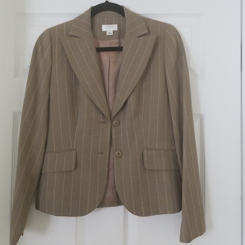 Loft dark wheat blazer